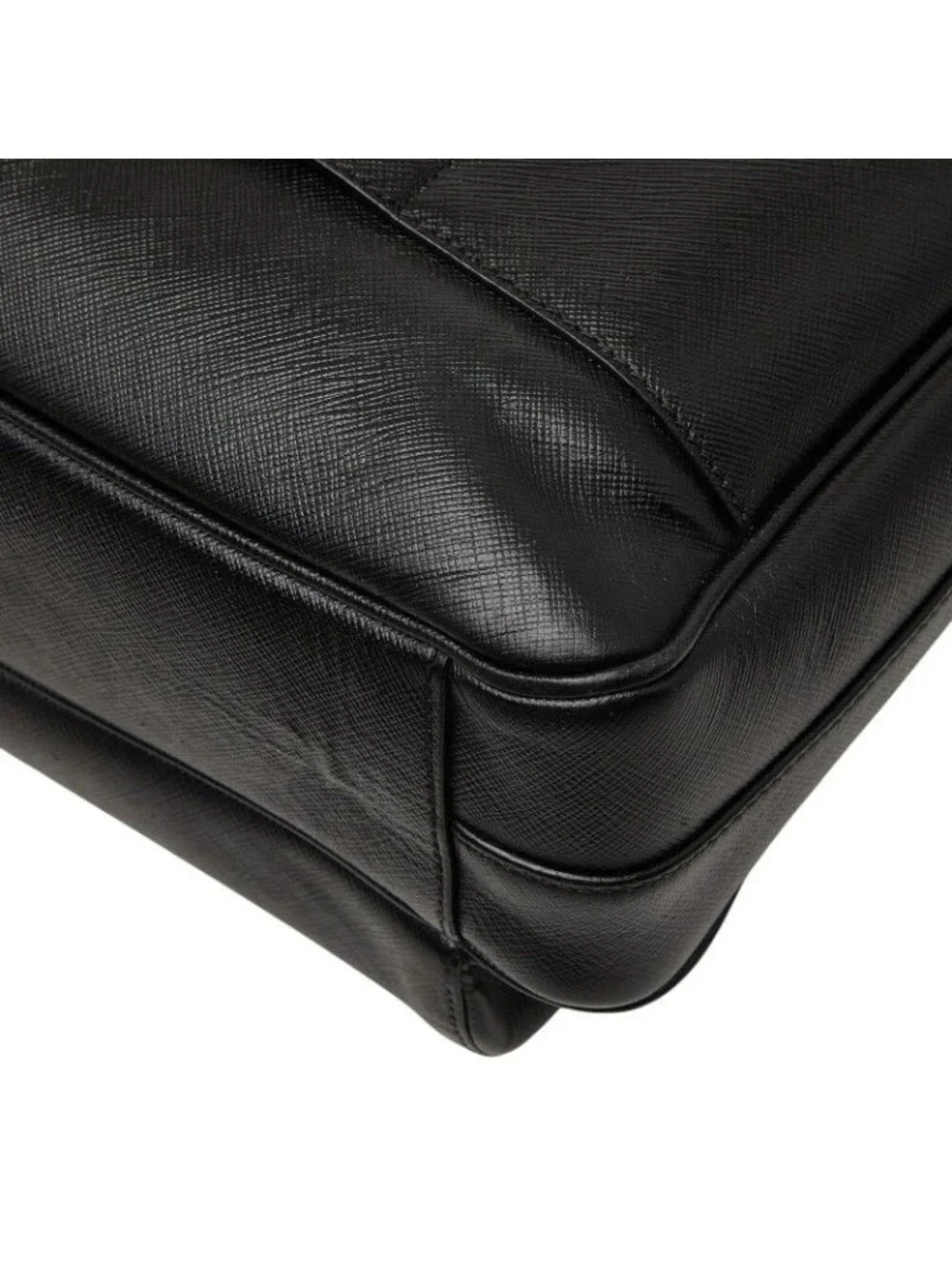 Prada Crossbody Carry on Shoulder Bag Black Saffiano Leather